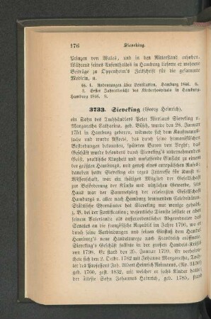 3733. Sieveking (Georg Heinrich)