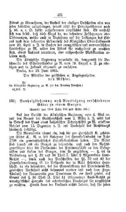 Bauholzlieferung nach Vereinigung verschiedener Güter zu einem Ganzen : [V. Elementarschulwesen]