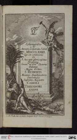 Ephemerides ad annum a reparata Salute MDCCLXXXI