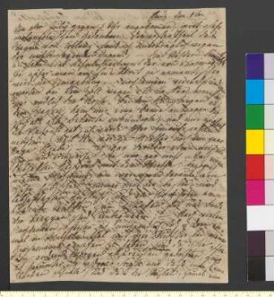 Brief von Goethe, Ottilie von an Goethe, Johann Wolfgang von