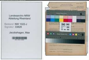 Entnazifizierung Max Jacobshagen , geb. 22.08.1900 (Bahnbeamter)