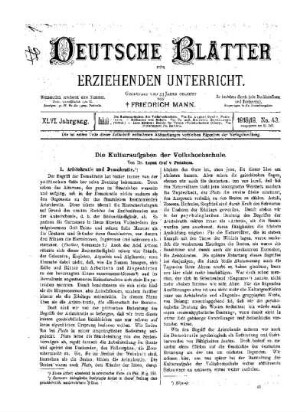 Die Kulturaufgaben der Volkshochschule