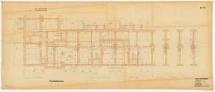 Wohnhausbebauung Mannheimer Straße, Berlin-Wilmersdorf: Haus 11 bis Haus 13: Grundriss Kellergeschoss 1:50