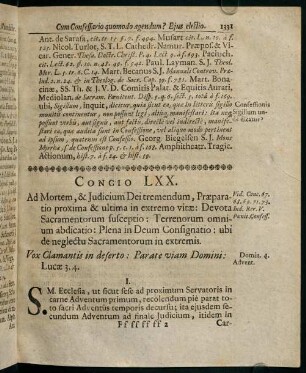 1331-1353, Concio LXX.