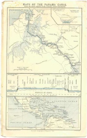[138]: Maps of the Panama Canal : from the latest reports of the Isthmian Canal Commission