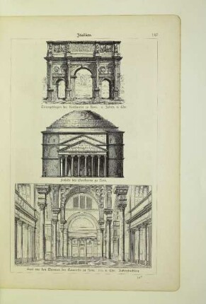 Fassade des Pantheons zu Rom