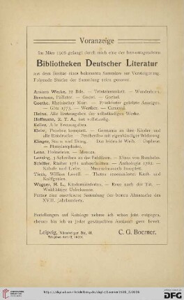 Voranzeige