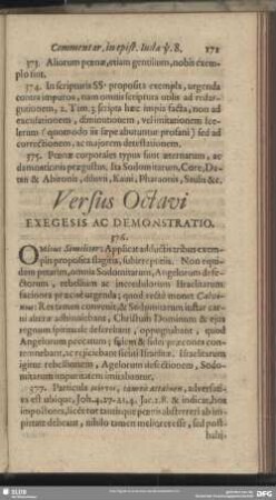 Versus Octavi Exegesis Ac Demonstratio