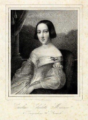 Bildnis von Caroline (1821-1876), Kronprinzessin von Dänemark