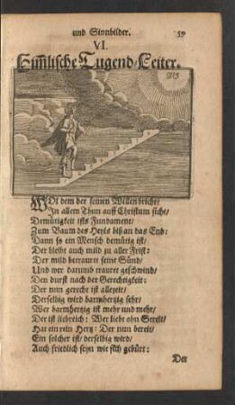 VI. Him[m]lische Tugend-Leiter.