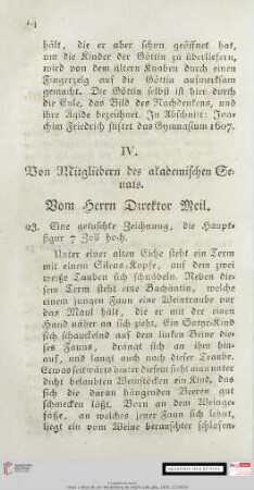 IV. Von Mitgliedern des akademischen Senats