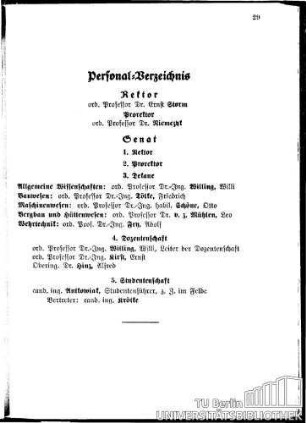 Rektor und Senat