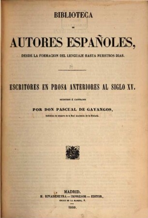 Escritores en prosa anteriores al siglo XV
