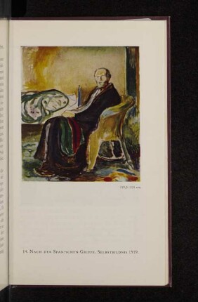 14. Nach der Spanischen Grippe. Selbstbildnis 1919.