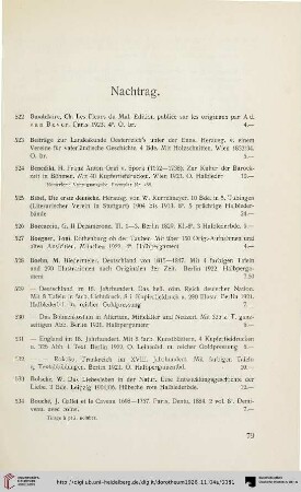 Nachtrag (Nr. 522-607)