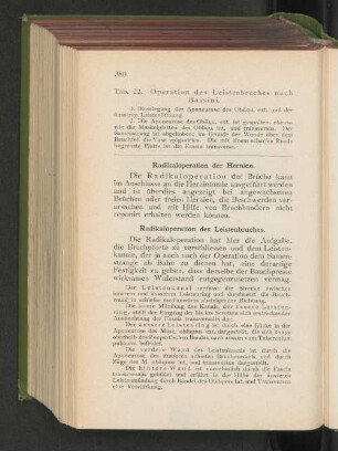 Radikaloperation der Hernien.