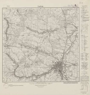 4857 (alte Nr.: 2817) Lauban, Meßtischblatt (4cm - Karte)
