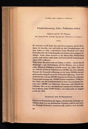 Fünfundzwanzig Jahre Palästina-Arbeit