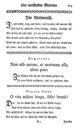 Evripides. Non esse natum, et mortuum esse, idem puto
