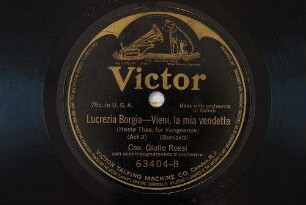 Lucrezia Borgia : Vieni, la mia vendetta / (Donizetti)