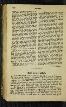 Zum Jahresschluß