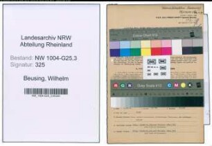 Entnazifizierung Wilhelm Beusing , geb. 20.02.1888 (Grossschlachter)