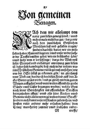 Von gemeinen Bettagen.
