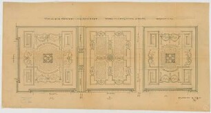 Thiersch, Friedrich von; München; Haus für Handel und Gewerbe - Lesezimmer 1. OG (Deckenabwicklung)