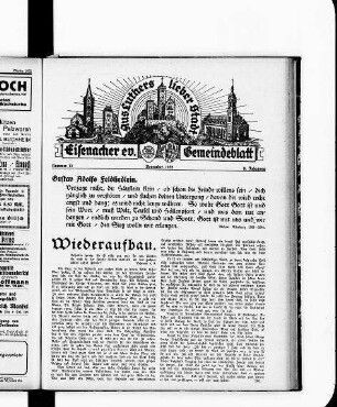 Eisenacher evangelisches Gemeindeblatt : November 1932