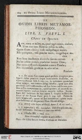 Ex Ovidii Libris Metamorphoseon