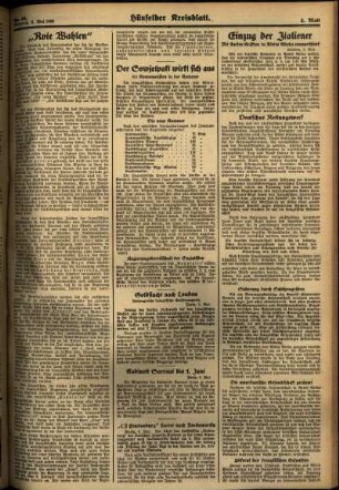 Zweite Ausgabe vom Mittwoch, den 06. Mai 1936.