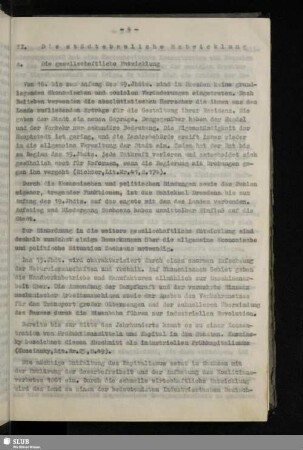 II. Die städtebauliche Entwicklung