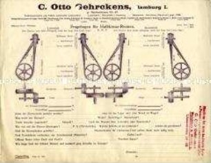 Fragebogen für Halbkreuz-Riemen.