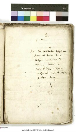 „Wittenberger Beichtrat“, mit dem Luther und Melanchthon dem Landgrafen beichtweise Dispens zu einer Nebenehe erteilen (Seiten: 12r–27v)