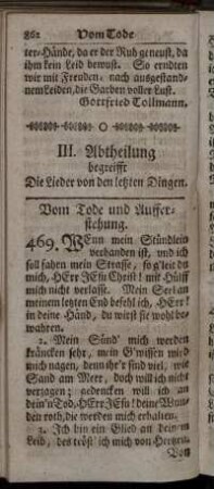 Vom Tode und Aufferstehung