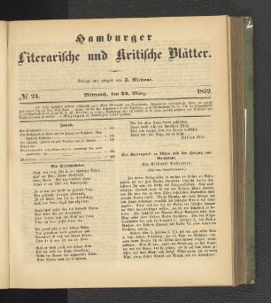 No. 24. 24. März 1852