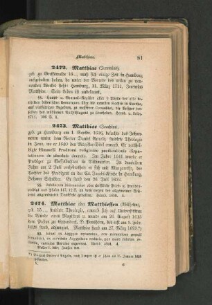 2472. Matthiae (Jeremias)