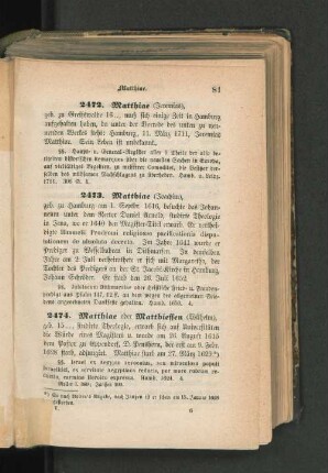 2472. Matthiae (Jeremias)