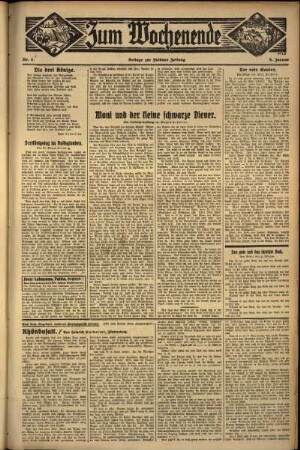 Zweite Ausgabe vom Samstag, den 06. Januar 1934.
