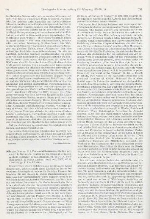 731-734 [Rezension] Texts and responses