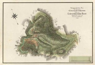 Topographischer Plan über den in der Gravschafft Eberstein liegenden Langenbrander Bann