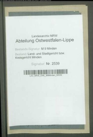 Kuhmahlungsgelder aus der Gemeinde Ovenstädt.
