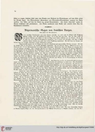 7: Altgermanische Sagen von deutschen Burgen