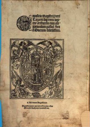 Expositio magistri Petri Tartareti super textu logices Aristotelis