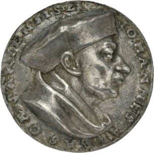 Medaille von Matthes Gebel auf Medaille auf Johann Zauer, Abt von Kaisheim