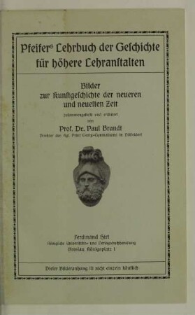 Bilder zur Kunstgeschichte der neueren und neuesten Zeit