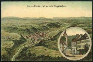 Sulz u. Neckartal aus der Vogelschau