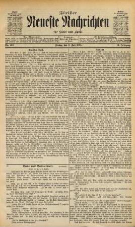 Fürther neueste Nachrichten für Stadt und Land. 1881,7/12 = Jg. 13