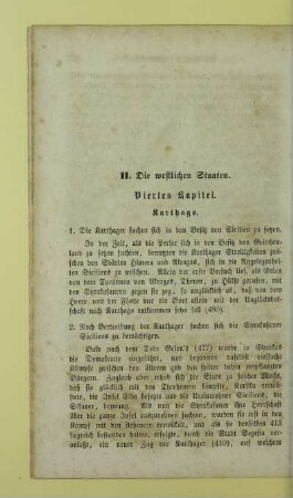 Viertes Kapitel. Karthago