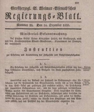 Nr. 26 : 24. Dezember 1833